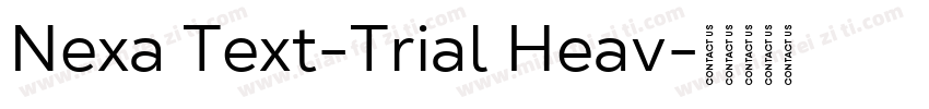 Nexa Text-Trial Heav字体转换